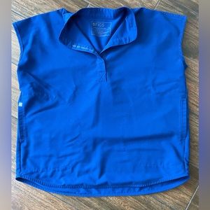 Figs Royal Blue Rafaela Oversized Scrub Top XS